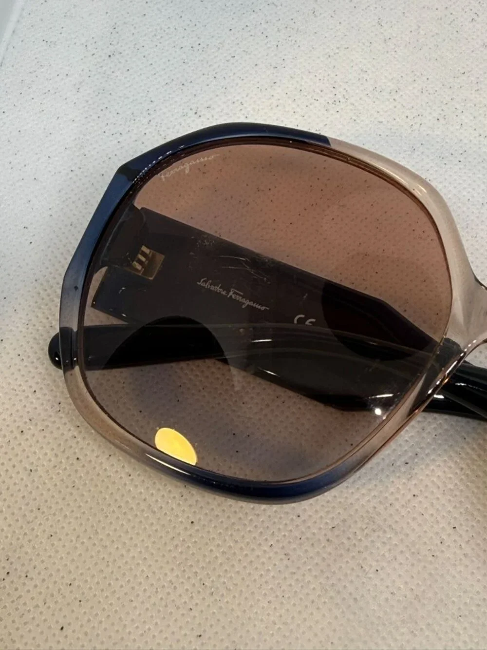 Salvatore Ferragamo SF943S 083 Grey Rose Gradient Oval Sunglasses Women's 60mm